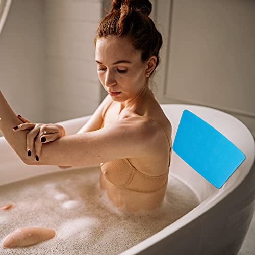 MINIVON Non-Slip Shower Stool Mat with Adhesive Backing - Waterproof & Quick Dry