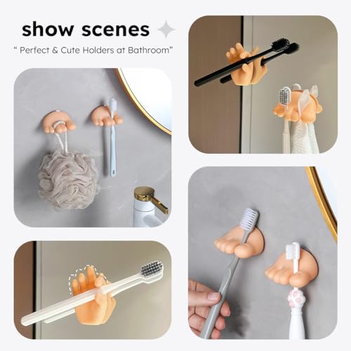 Lifelisa Cute Toes Suction Hooks - 2 Pack Wall Hanging Utility Holders
