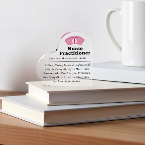 Nurse Practitioner Appreciation Acrylic Desk Sign for Gifts