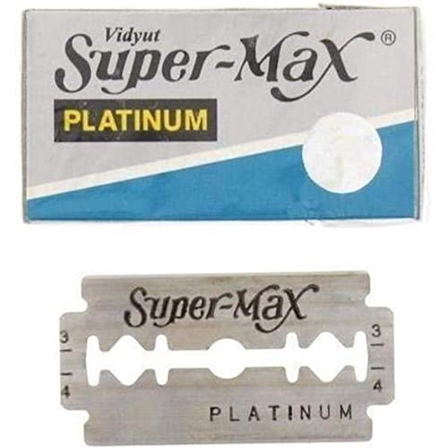Super-Max Platinum Double Edge Safety Razor Blades 5 Pack