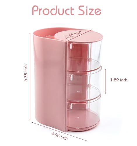 All-in-One Hair Accessories Organizer with Rotating Brush Holder