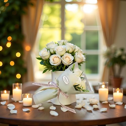 3-Headed Artificial Rose Bouquet - Soap Flower Gift for Her