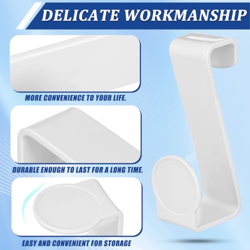 TOPPERFUN 2Pcs Toilet Seat Hooks - Multipurpose Plastic Hangers for Potty Training