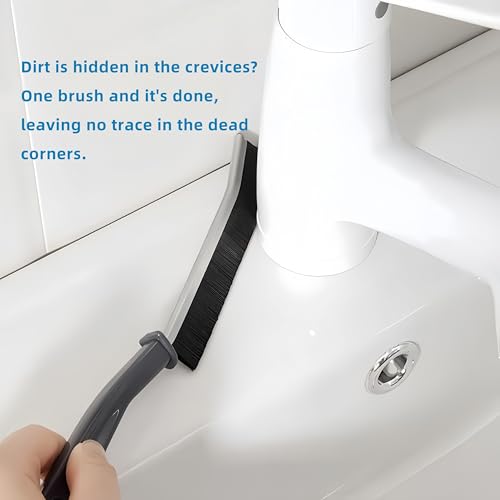 3 Pack Crevice Cleaning Brushes for Grout, Kitchen & Bathroom Surfaces