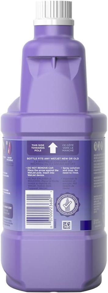 Swiffer Floor Cleaner Solution Refill - Lavender Scent, 42.2 Fl Oz | Pack of 4 Bottles