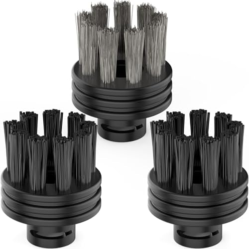 Phueut CB-08C Replacement Nylon & Brass Steam Cleaner Brushes Set