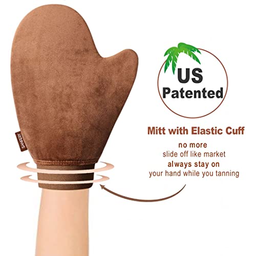 Sanfery Self Tanner Mitt Applicator - Velvet Soft Streak-Free Tanning Glove