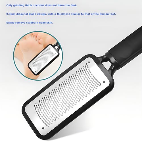 YOFAN 2-Pack Stainless Steel Foot File & Callus Remover Rasp