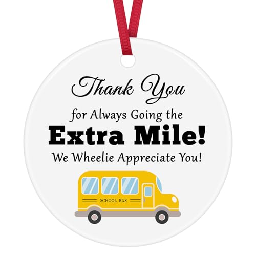 Bus Driver Appreciation Ornament - Ceramic Keepsake Gift