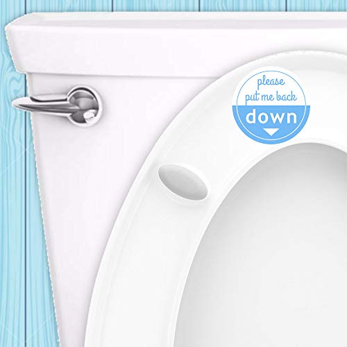Put Me Down Toilet Seat Reminder Sticker - Heavy Duty Vinyl Decal