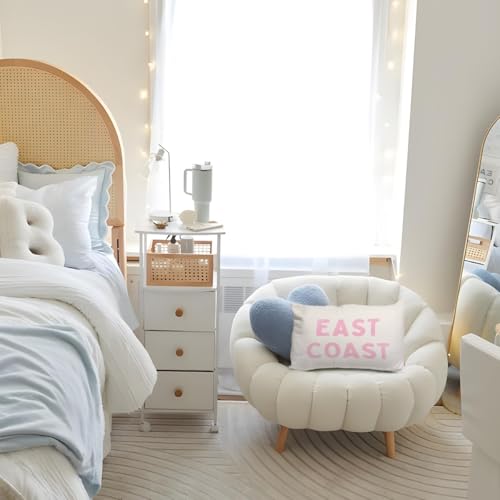 Pink East Coast Throw Pillow Cover 12x20 - Coastal Decor