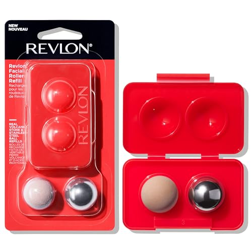 Revlon Facial Roller Refill Pack with Volcanic and Stainless Steel Stones
