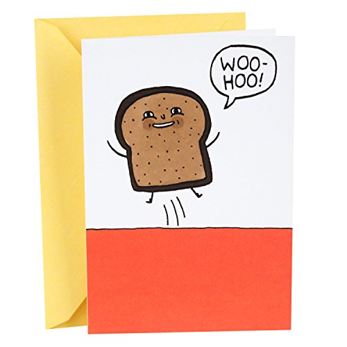 Hallmark Shoebox Funny Birthday Card - Just a Little Toast Design