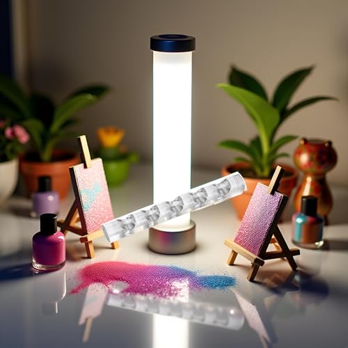 Clear Acrylic Nail Art Brush Holder and 5-Slot Pen Stand