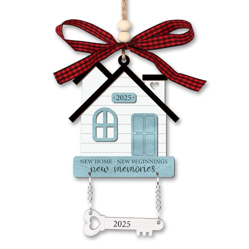 2025 Wooden House Ornament - New Home Keepsake Gift