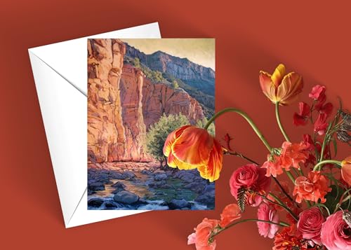 Sedona Arizona Notecard - West Fork Trail Landscape Art Card