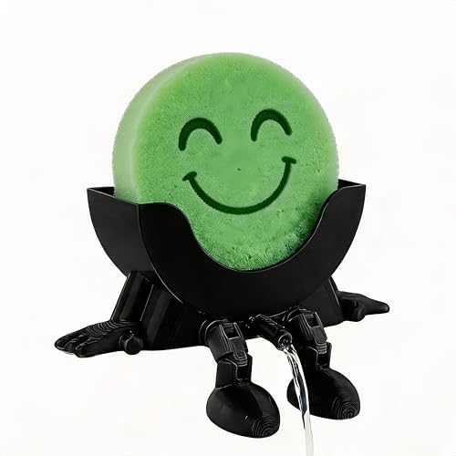 Cute Drainable Sponge Holder for Kitchen Sink - Smiley Design