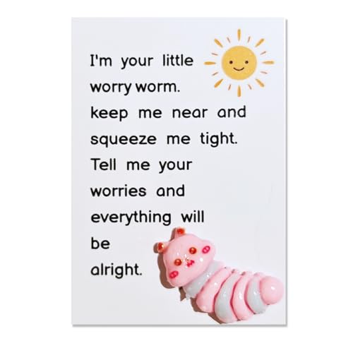 YOJO Pocket Hug Worm with Greeting Card - Emotional Support Gift