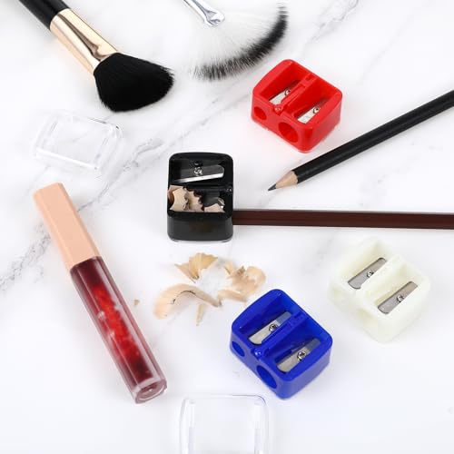 Gjinxi Dual Hole Makeup Pencil Sharpener 5-Pack for Eyeliner Lipliner