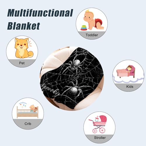 Spooky Halloween Baby Throw Blanket - Soft Plush 30x40