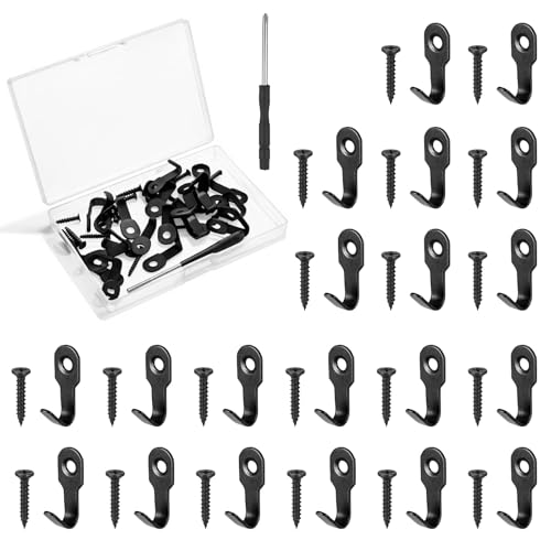 Zelphvt 21 Pack Stainless Steel Wall Hooks with Screws for Kitchen Bathroom Entryway