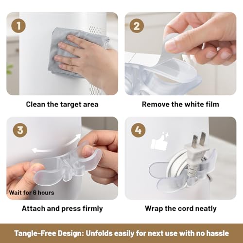 Cord Organizer for Kitchen Appliances - 8 Pack Rubber Holders