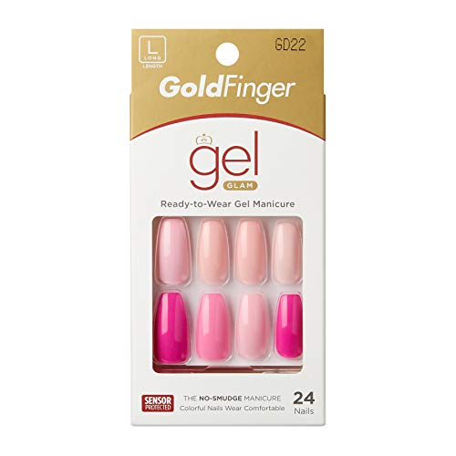 Goldfinger Gel Glam Press-On False Nails Design GD22