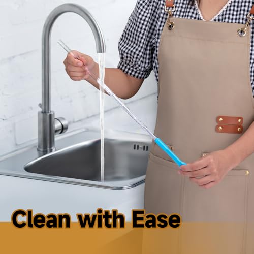 Pro Straw Cleaner Brush Set - 2 Pack, 12 Inch for Reusable Tumblers
