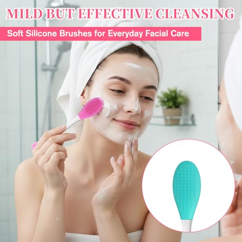 5-Pack 2-in-1 Facial Cleansing Brush & Silicone Mask Applicator