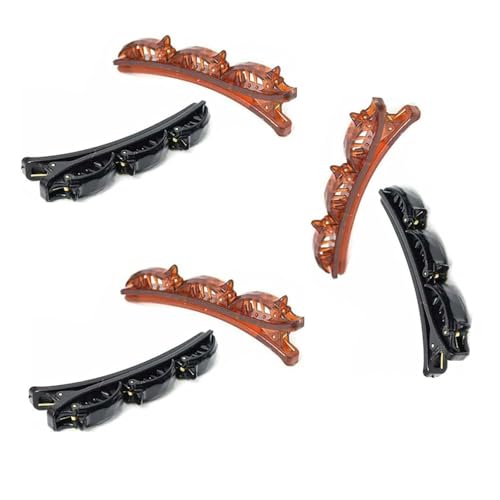 NexusPulse 6Pcs Double Layer Twist Hair Braider & Headband Set