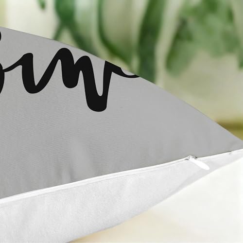Hexagram 18x18 Gray Throw Pillow Covers - Set of 4 Soft Outdoor Cushions