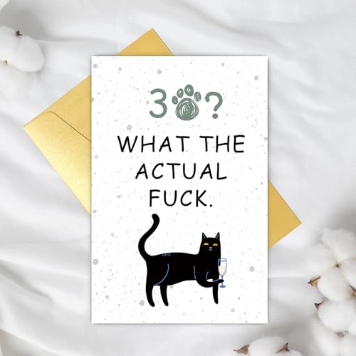 Funny 30th Birthday Card for Men and Women - Snarky Greeting Card