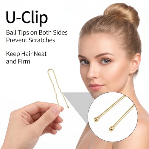 HJZHII Hair Bun Maker Set with 4 Sizes Sponge Donuts and 20 Bobby Pins Cream
