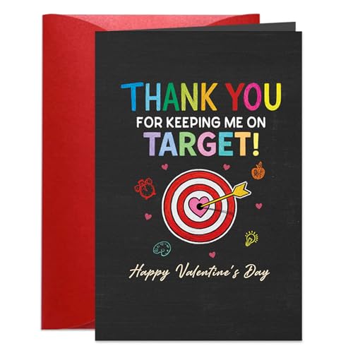 Teacher Valentine's Day Card with Envelope - Thank You Gift