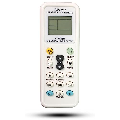 Kassionel Universal Air Conditioner Remote Control - Compatible with 1000+ Brands