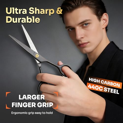 AnJOLi Professional Hair Cutting Scissors 6.9" Stainless Steel Barber Shears