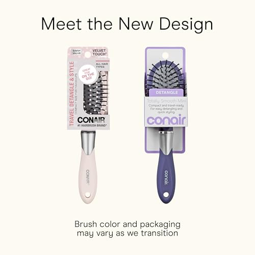 Conair Totally Smooth Mini Hair Brush for Wet or Dry Detangling