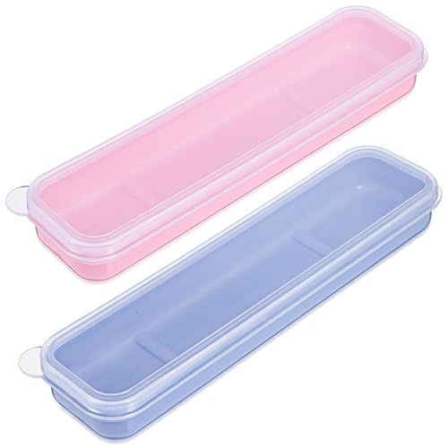 Aysatogc Portable Utensil Holder Set - 2 Pcs Lunch Box Cutlery Case