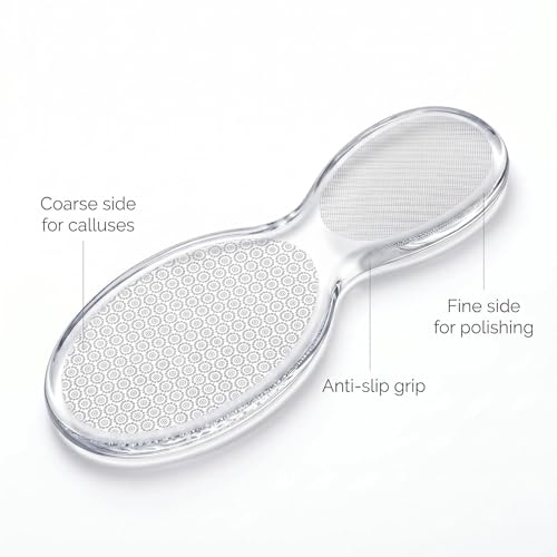 Jrotiro Nano Glass Callus Remover & 8-Shaped Foot File Pedicure Tool