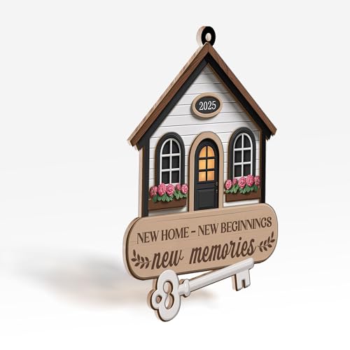 Brevnex New Home Wooden Ornament 2025 - First Housewarming Gift for Couples