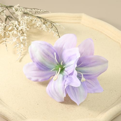 Artificial Tropical Plumeria Lily Flower Hair Clip for Beach Party