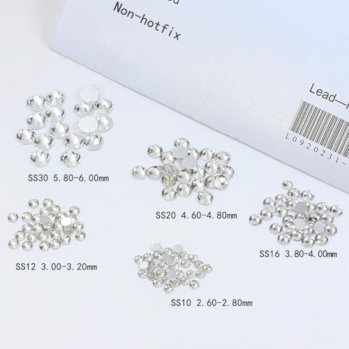 1440pcs Crystal Flatback Rhinestones for Nail Art & DIY Crafts