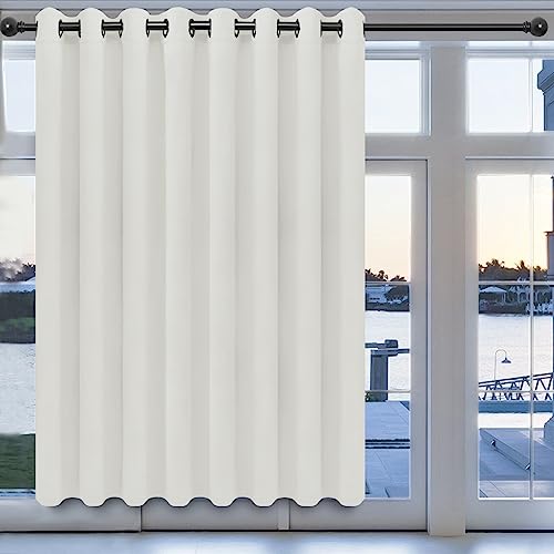 Easy-Going Thermal Grommet Curtain Panel, 100x84 in, Ivory
