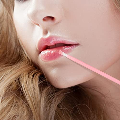 G2PLUS 50Pcs Disposable Lip Brushes and Lipstick Applicator Wands - Pink