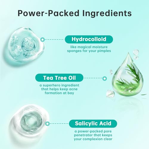 Aquuaera Hydrocolloid Pimple Patches 210 Count - Acne Spot Care