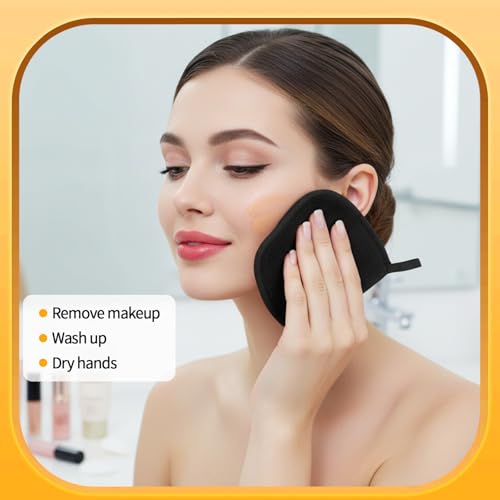 SynHHergyx Reusable Makeup Remover Cloths 12-Pack with Mesh Bag