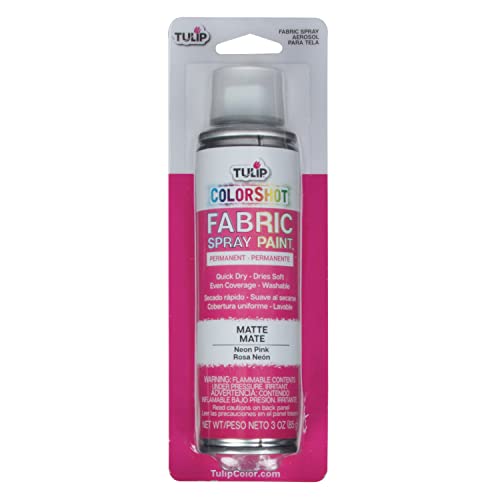 Tulip ColorShot Neon Pink Fabric Spray Paint - 3oz Permanent Color