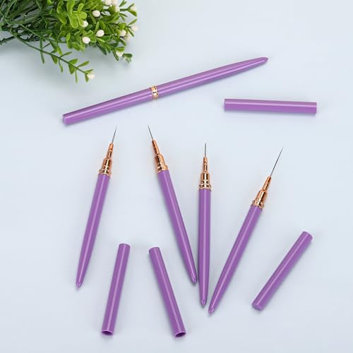 15-Piece Nail Art Liner Brush Set for Intricate Designs & Fine Lines