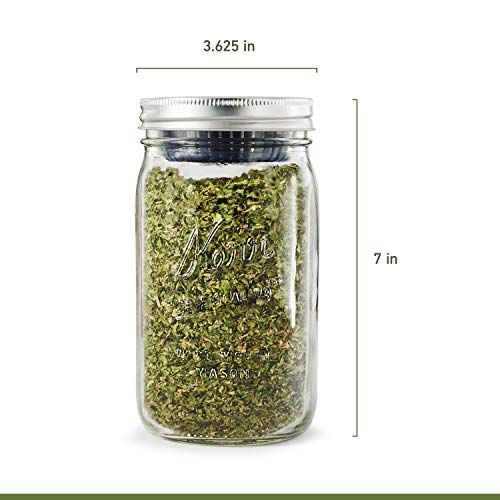 Kerr 32oz Wide Mouth Mason Jar with Humidity Control - 6 Pack
