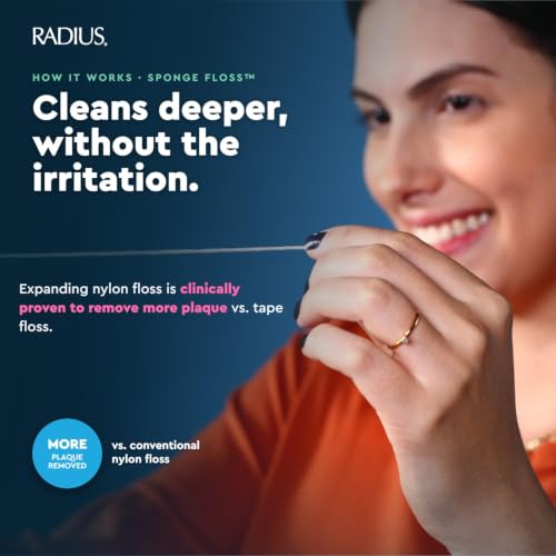 RADIUS Vegan Sponge Floss Vanilla Mint 55yd